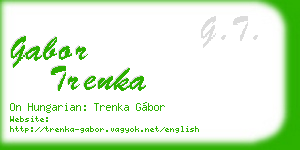 gabor trenka business card